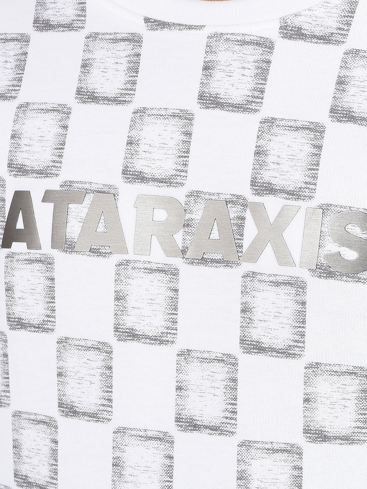 White Printed Sweatshirt-Boys Sweatshirts-Crimsoune Club