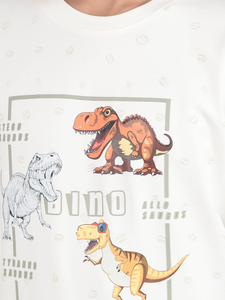 White Graphic Print Sweatshirt-Boys Sweatshirts-Crimsoune Club