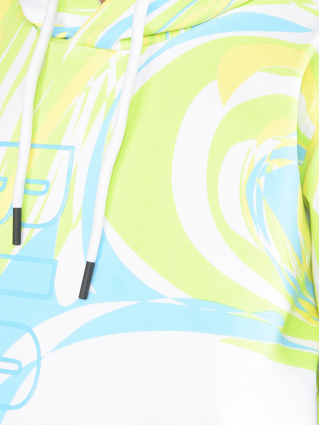 Green Graphic Print Hooded Sweatshirt-Boy Sweatshirts-Crimsoune Club