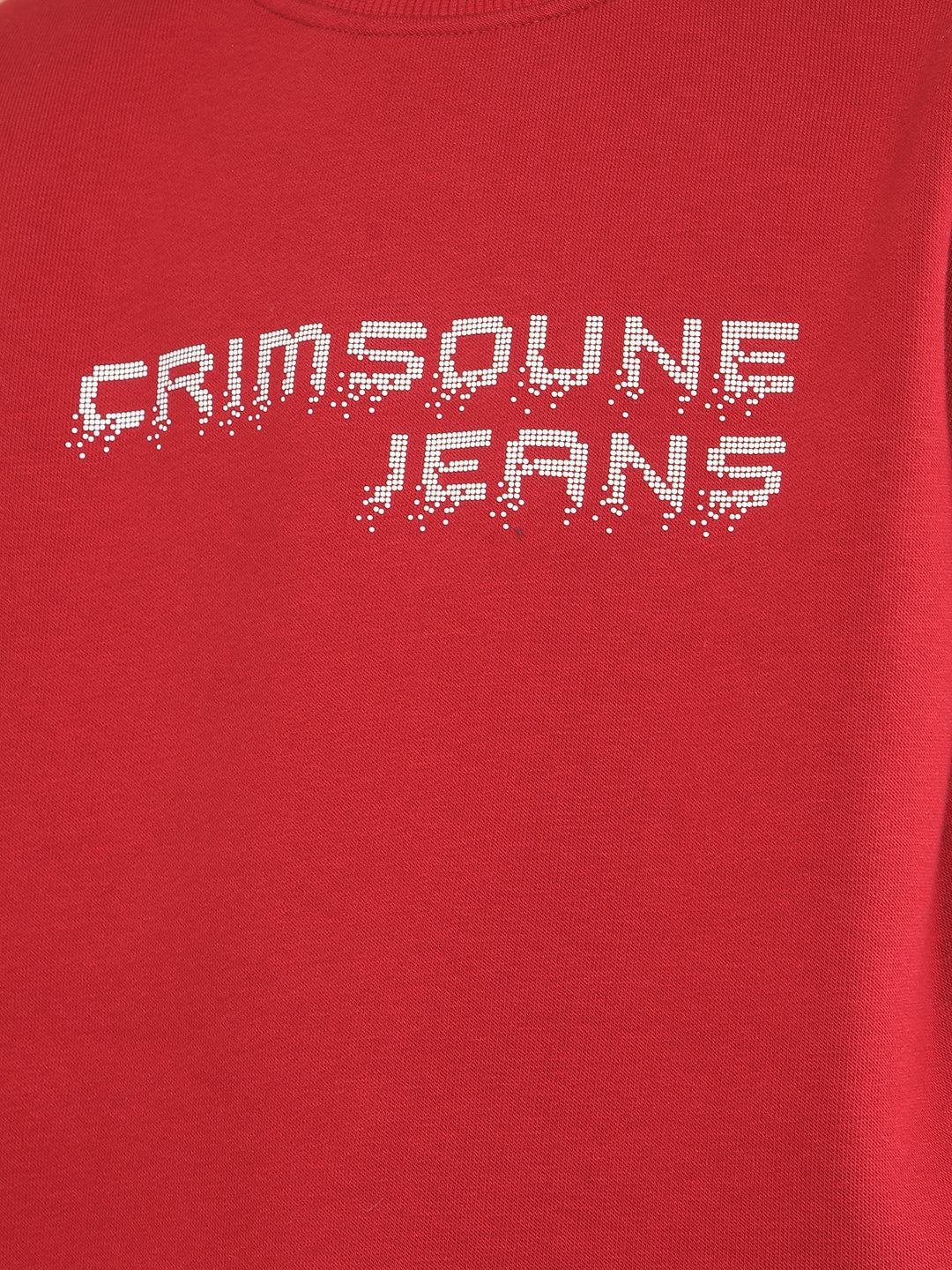 Red Typographic Print Sweatshirt-Boy Sweatshirts-Crimsoune Club