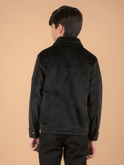 Black Corduroy Shacket-Boys Shackets-Crimsoune Club