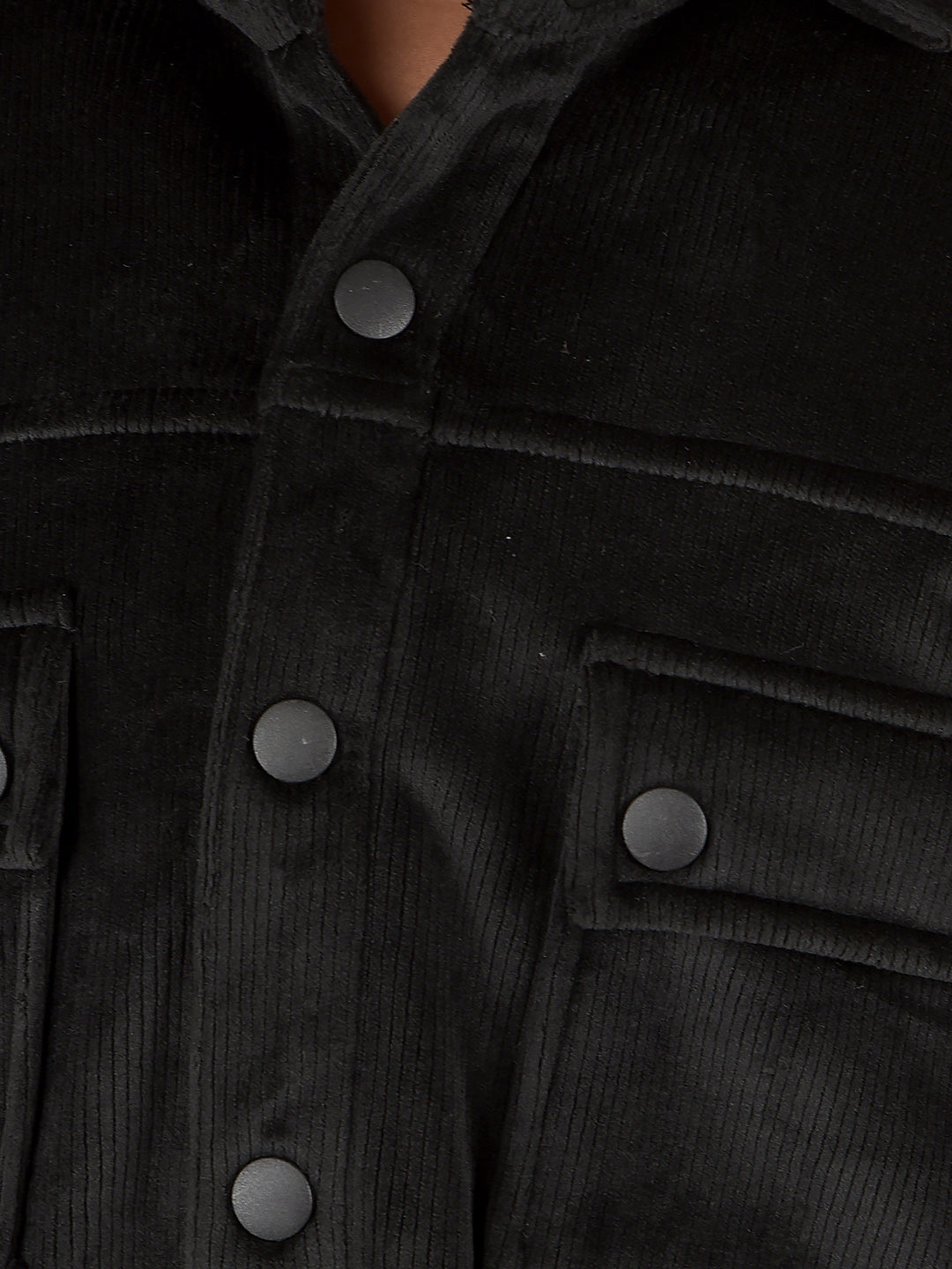 Black Corduroy Shacket-Boys Shackets-Crimsoune Club