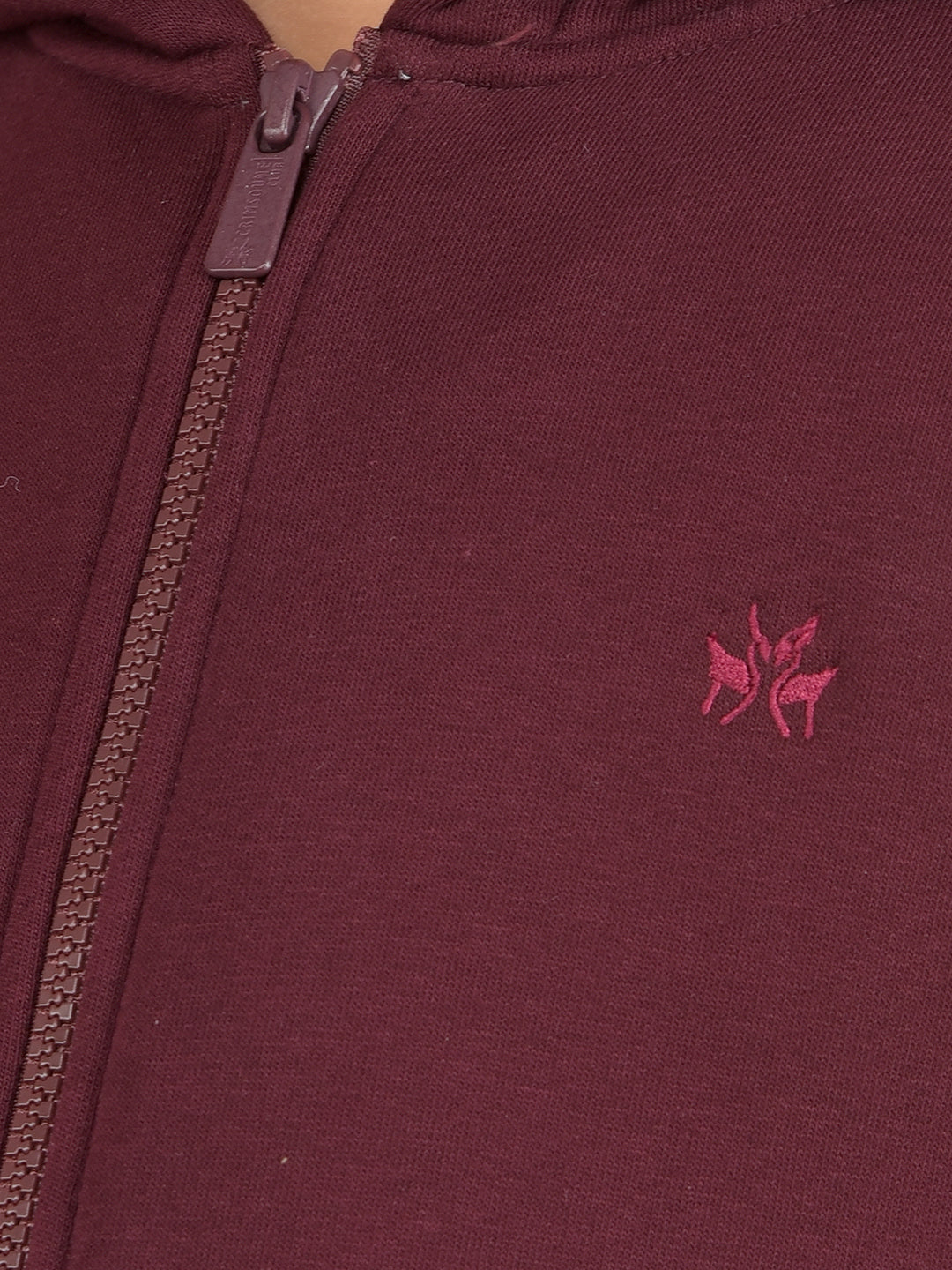 Wine Hooded Neck Sweatshirt-Boys Sweatshirts-Crimsoune Club