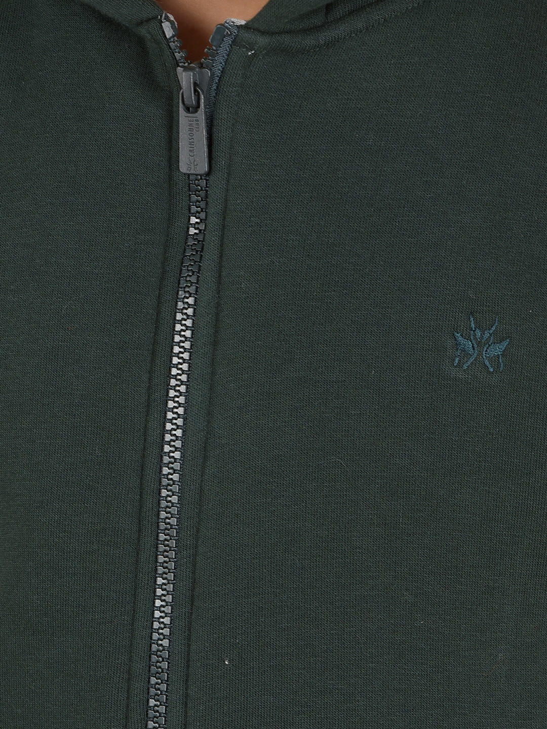 Green Hooded Neck Sweatshirt-Boys Sweatshirts-Crimsoune Club