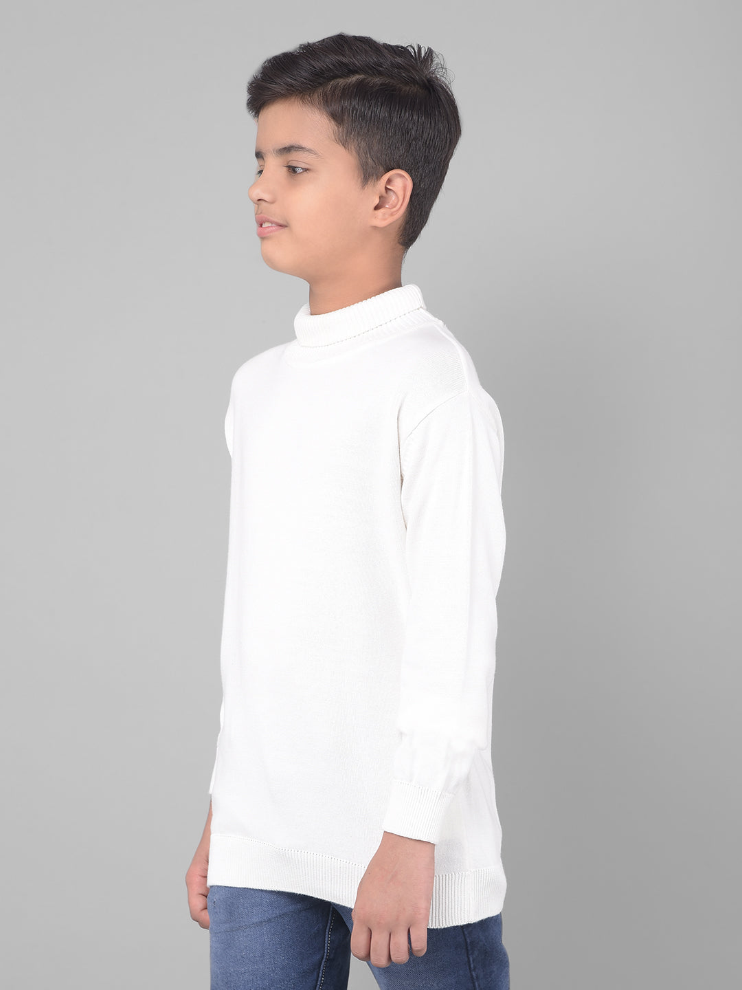 White Sweater-Boys Sweaters-Crimsoune Club