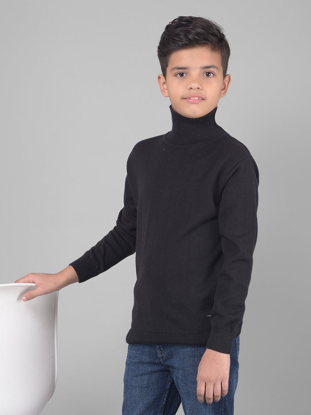 Black Sweater-Boys Sweaters-Crimsoune Club