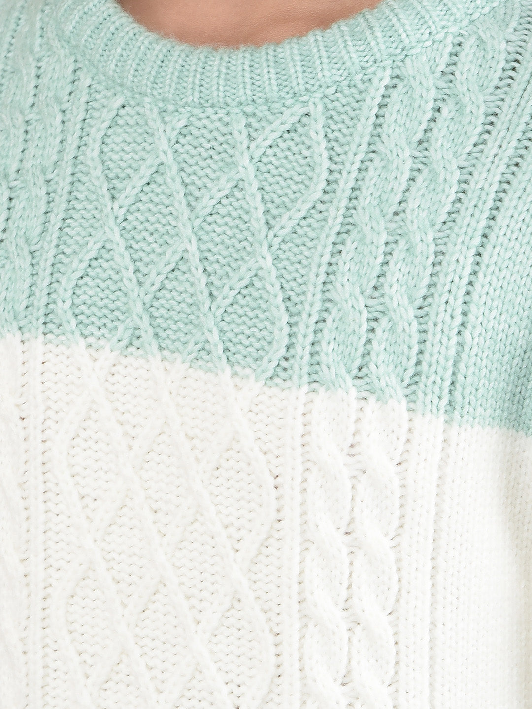 Green Printed Acrylic Sweater-Boys Sweaters-Crimsoune Club