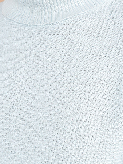 Blue High Neck 100% Cotton Sweater-Boys Sweaters-Crimsoune Club
