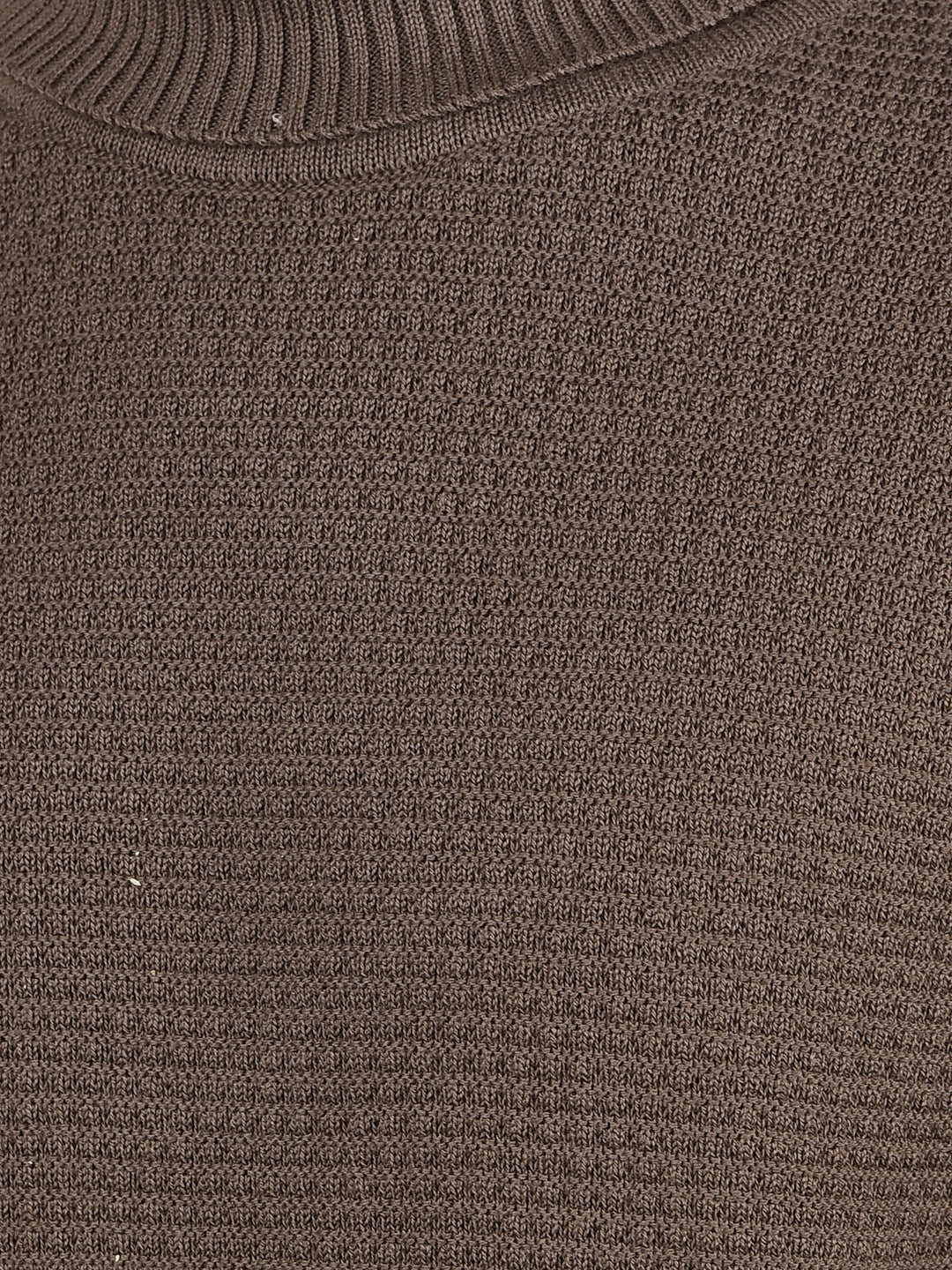 Brown High Neck 100% Cotton Sweater-Boys Sweaters-Crimsoune Club