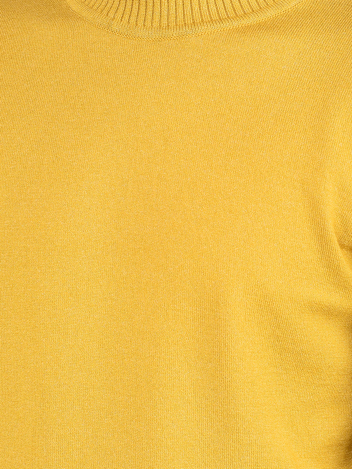 Mustard High Neck Sweater-Boys Sweaters-Crimsoune Club