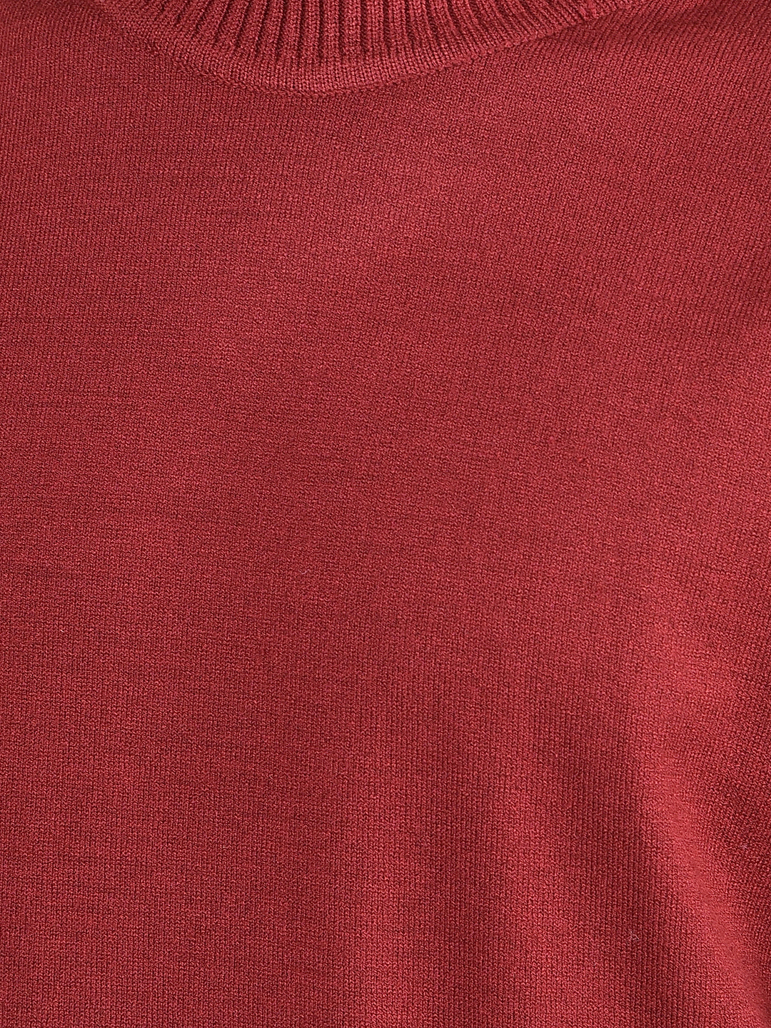 Maroon High Neck Sweater-Boys Sweaters-Crimsoune Club