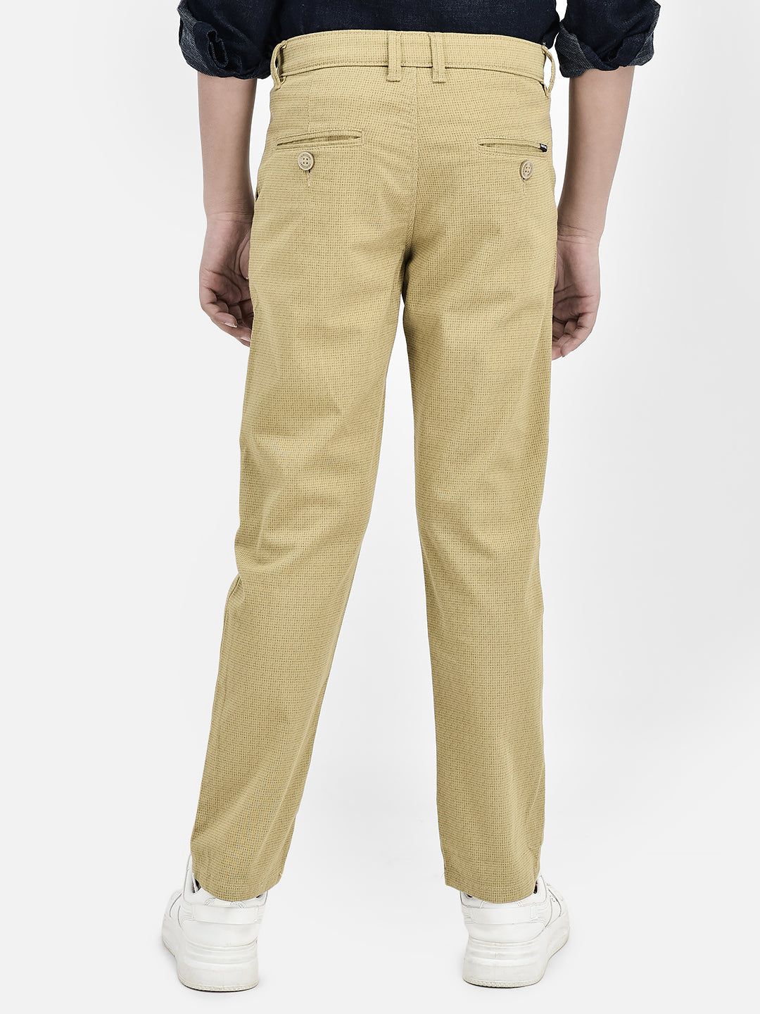 Printed Beige Trousers-Boys Trousers-Crimsoune Club