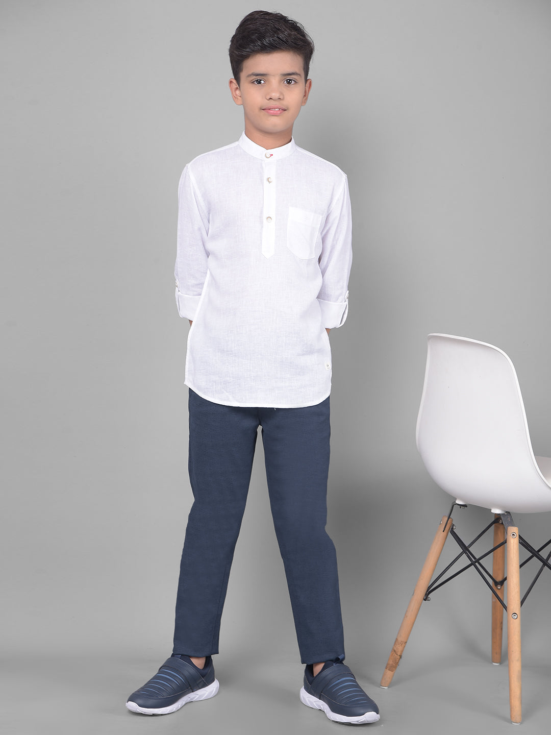 Navy Blue Trousers-Boys Trousers-Crimsoune Club