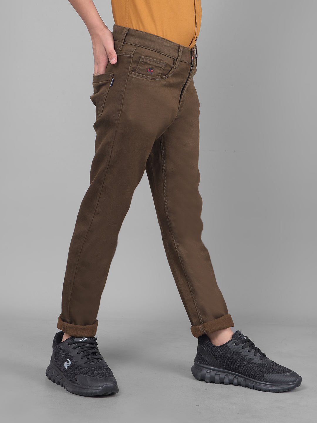 Brown Trousers-Boys Trousers-Crimsoune Club