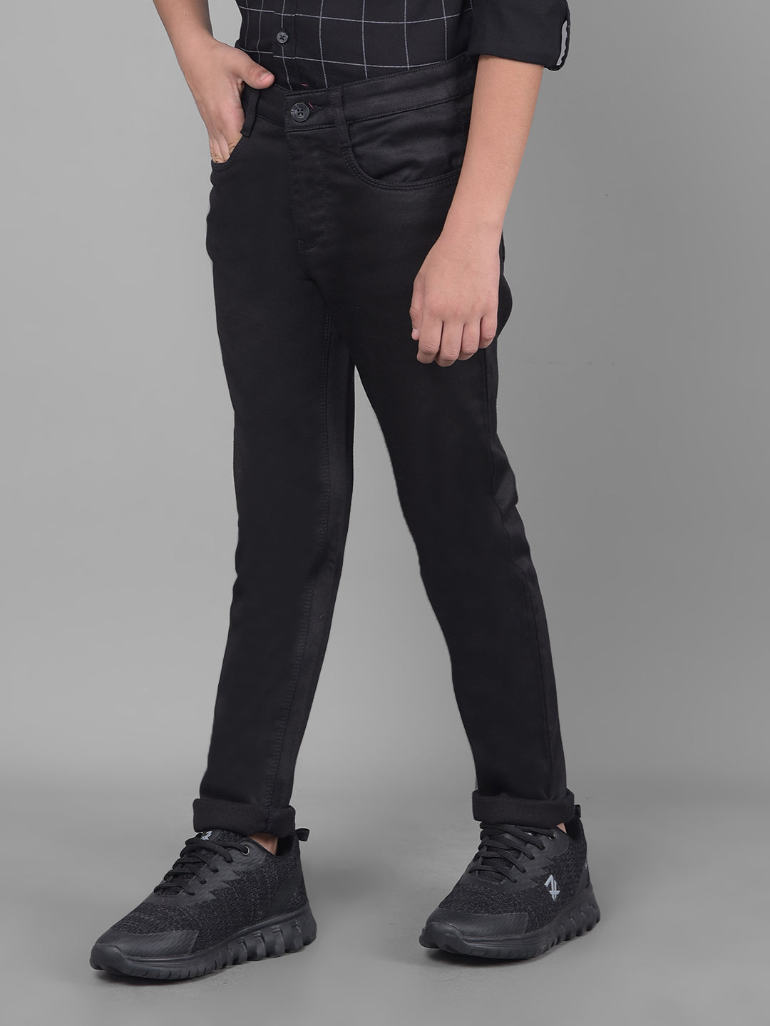 Black Trousers-Boys Trousers-Crimsoune Club