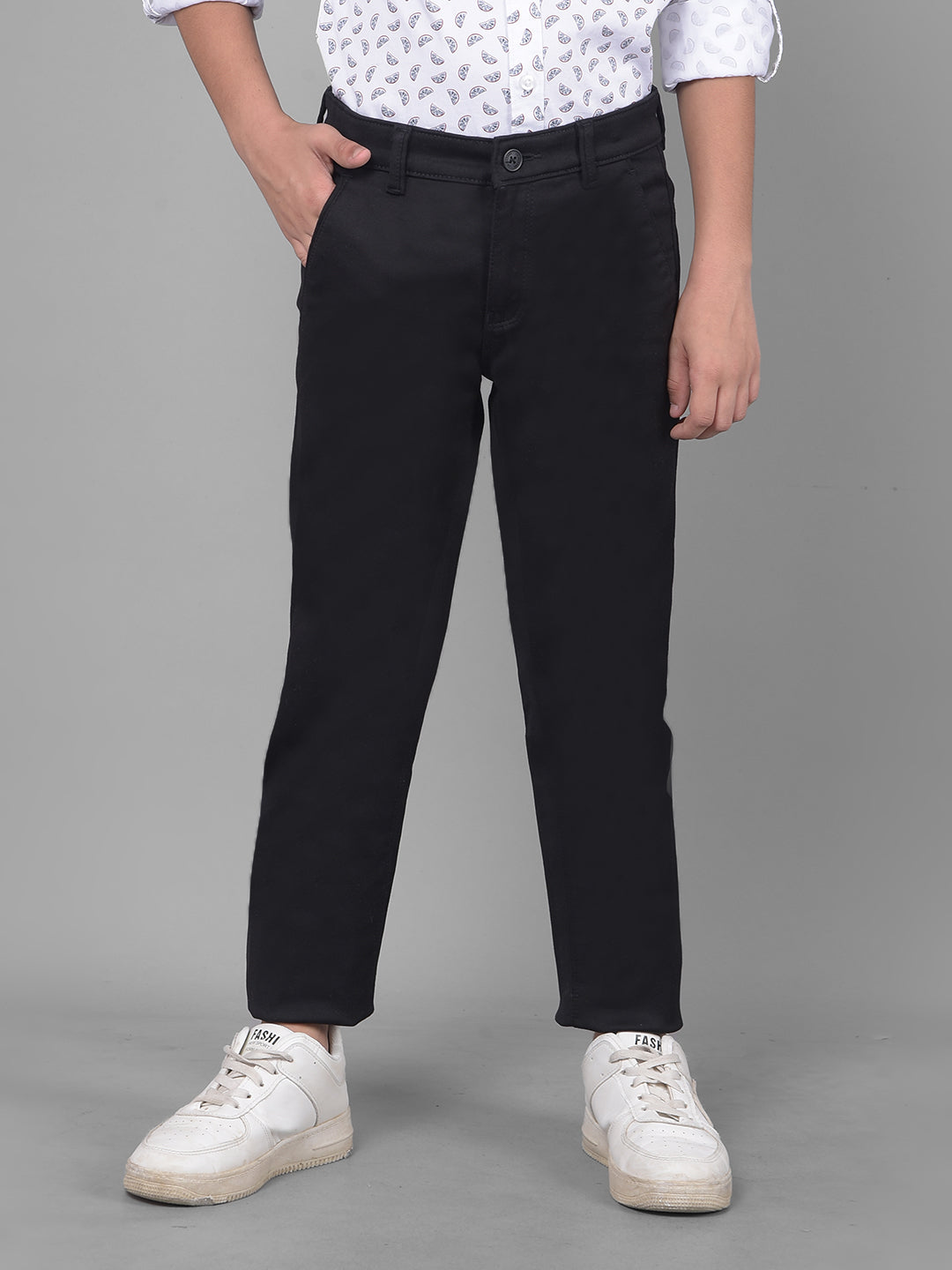 Black Trousers-Boys Trousers-Crimsoune Club