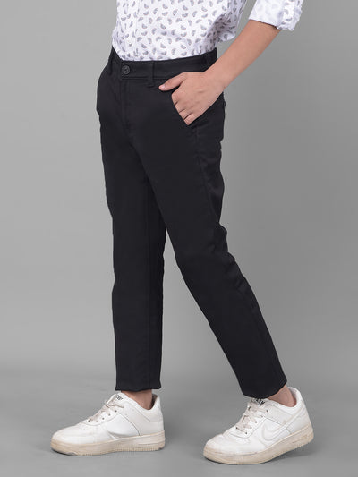 Black Trousers-Boys Trousers-Crimsoune Club