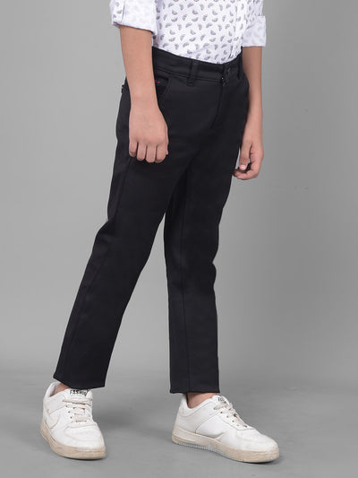 Black Trousers-Boys Trousers-Crimsoune Club