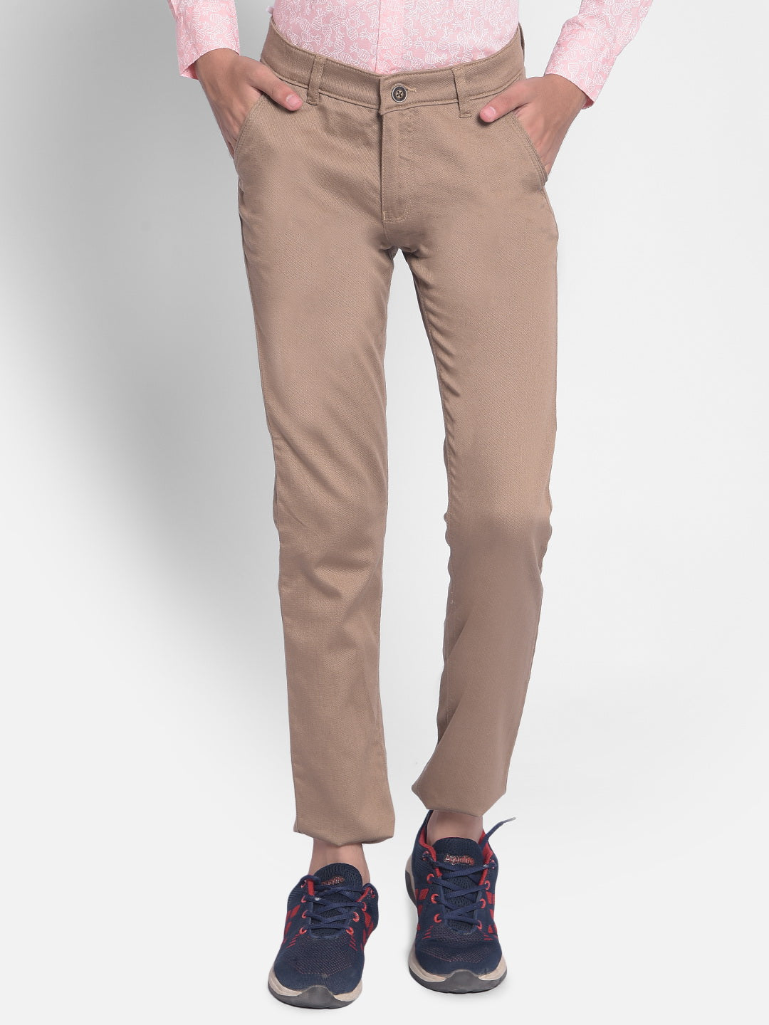 Khaki Trousers-Boys Trousers-Crimsoune Club