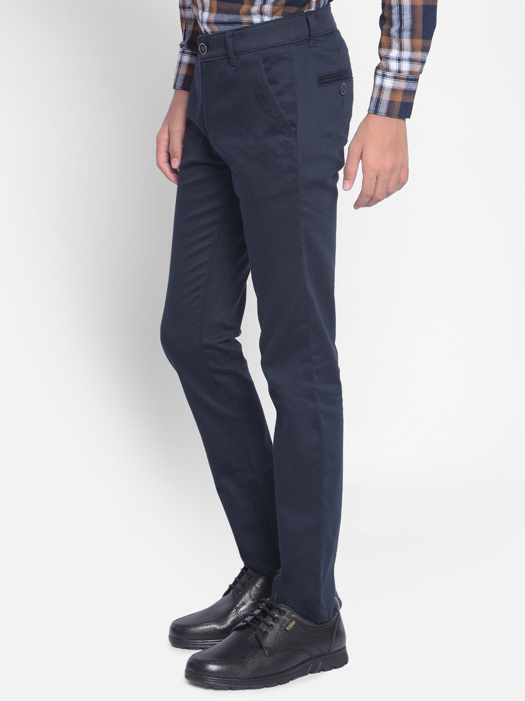 Navy Blue Trousers-Boys Trousers-Crimsoune Club