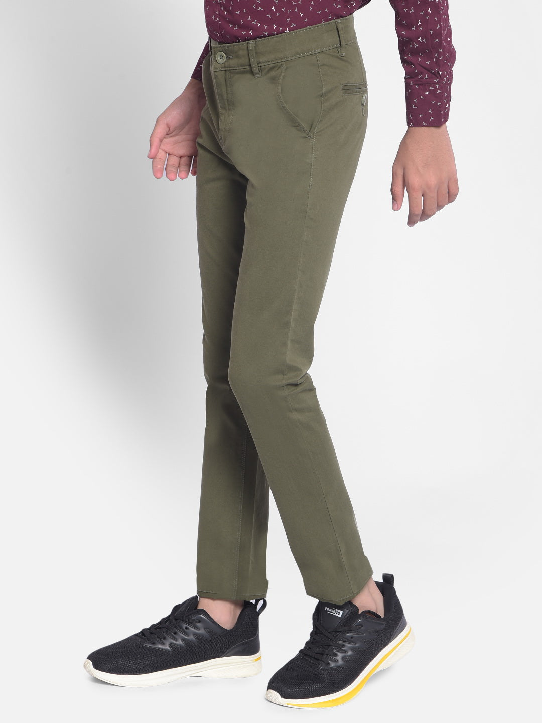 Olive Trousers-Boys Trousers-Crimsoune Club