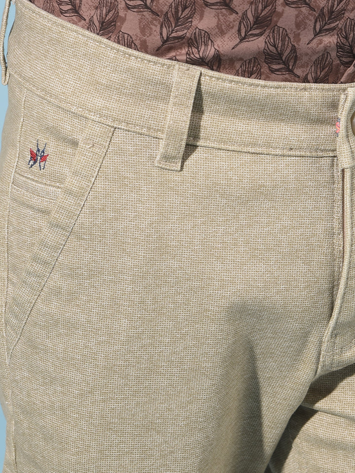 Khaki Printed Trousers-Boys Trousers-Crimsoune Club