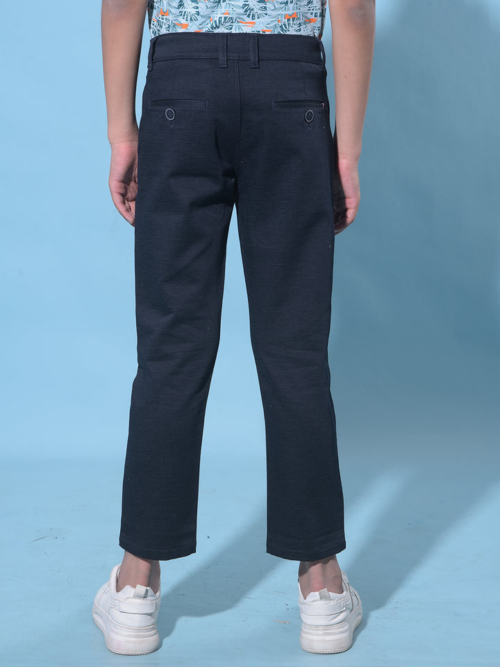 Navy Blue Trousers-Boys Trousers-Crimsoune Club