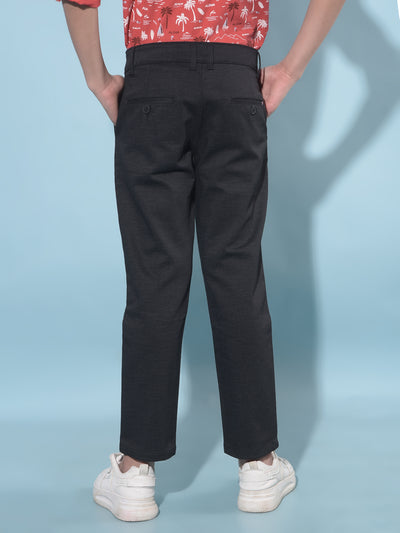 Black Printed Trousers-Boys Trousers-Crimsoune Club