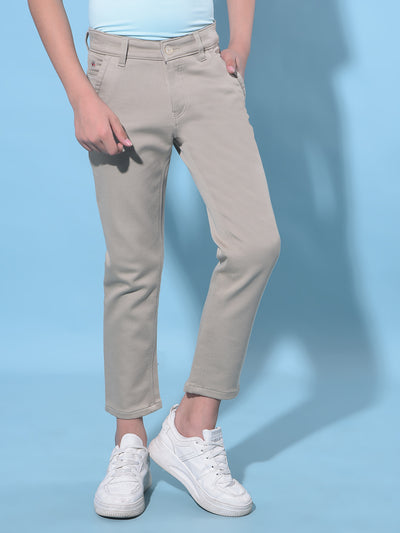 Khaki Trousers-Boys Trousers-Crimsoune Club