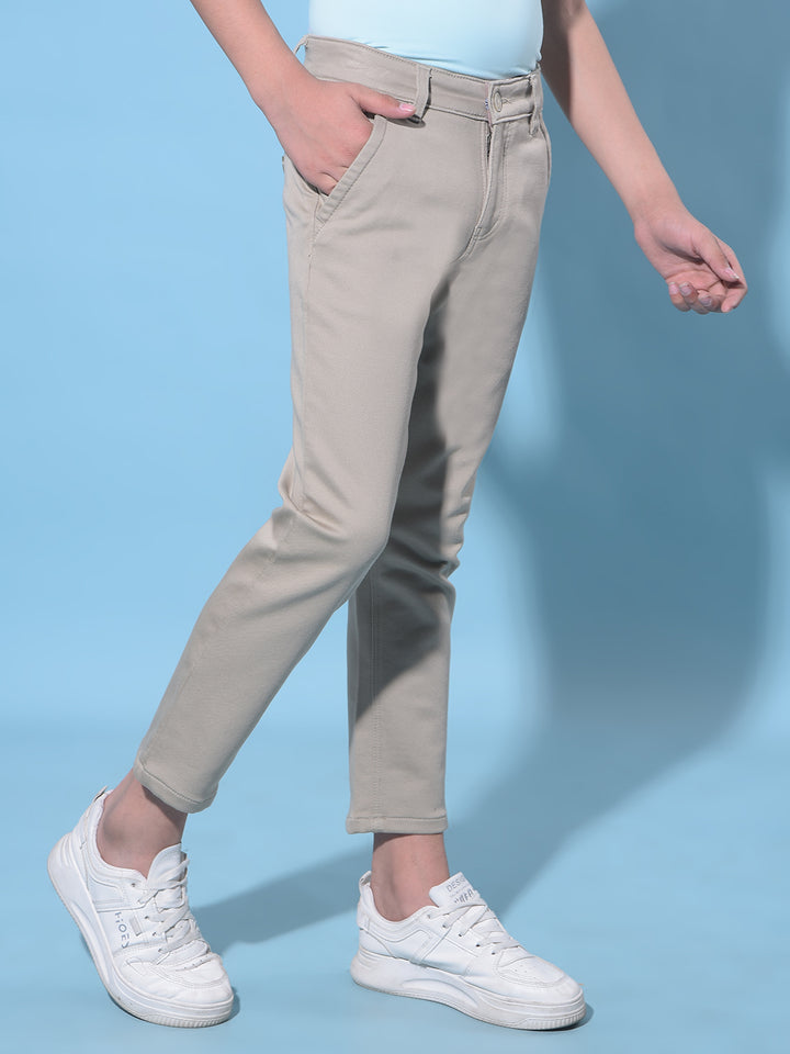 Khaki Trousers-Boys Trousers-Crimsoune Club