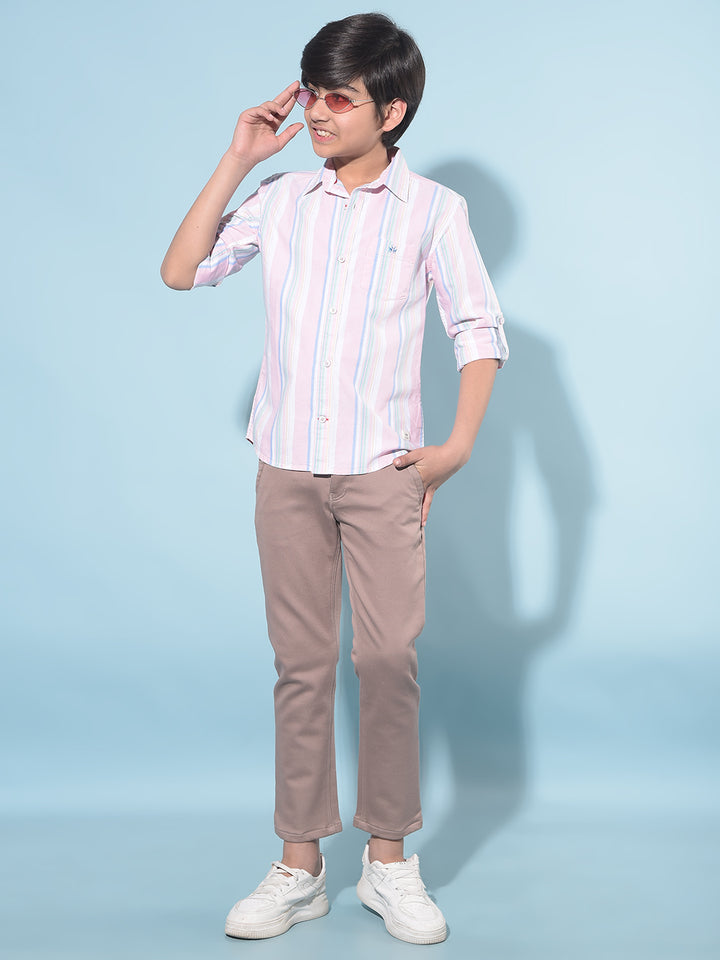 Brown Trousers-Boys Trousers-Crimsoune Club