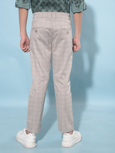 Grey Printed Trousers-Boys Trousers-Crimsoune Club