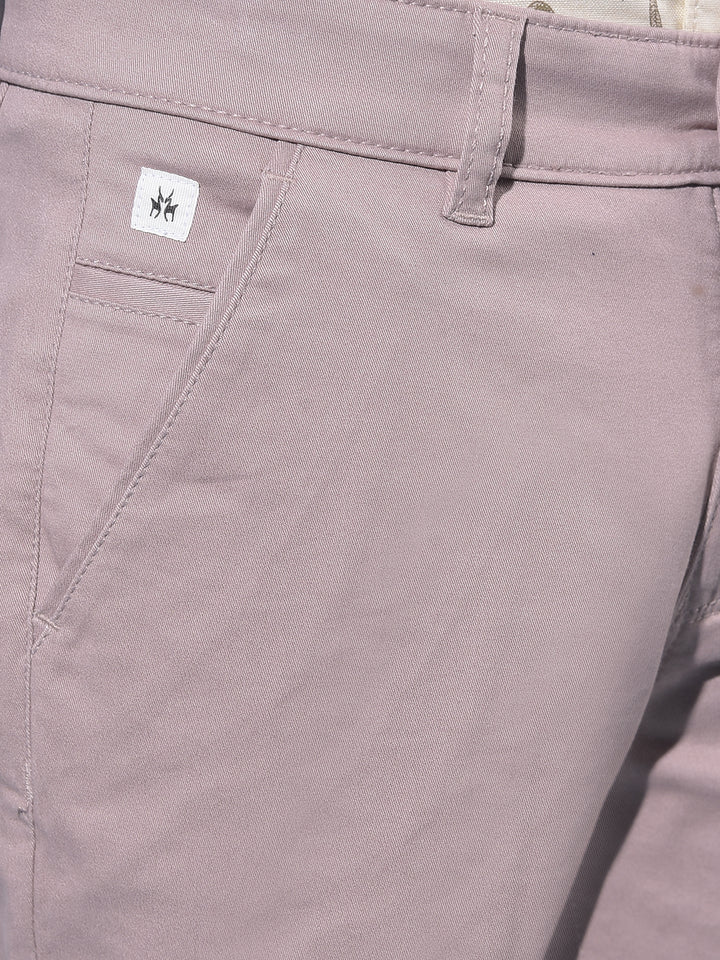 Brown Cotton Chinos Trousers-Boys Trousers-Crimsoune Club