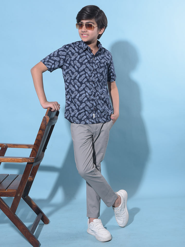 Grey Trousers-Boys Trousers-Crimsoune Club