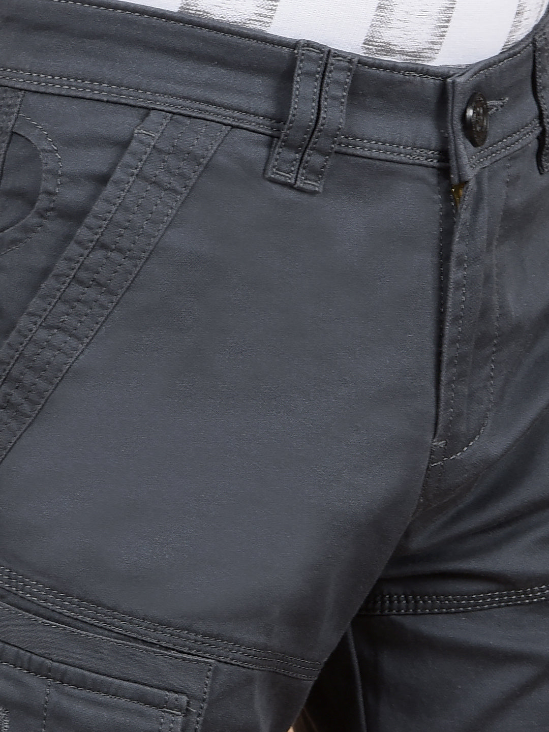 Grey Cargo Trousers-Boys Trousers-Crimsoune Club