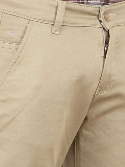 Beige Cotton Trousers-Boys Trousers-Crimsoune Club