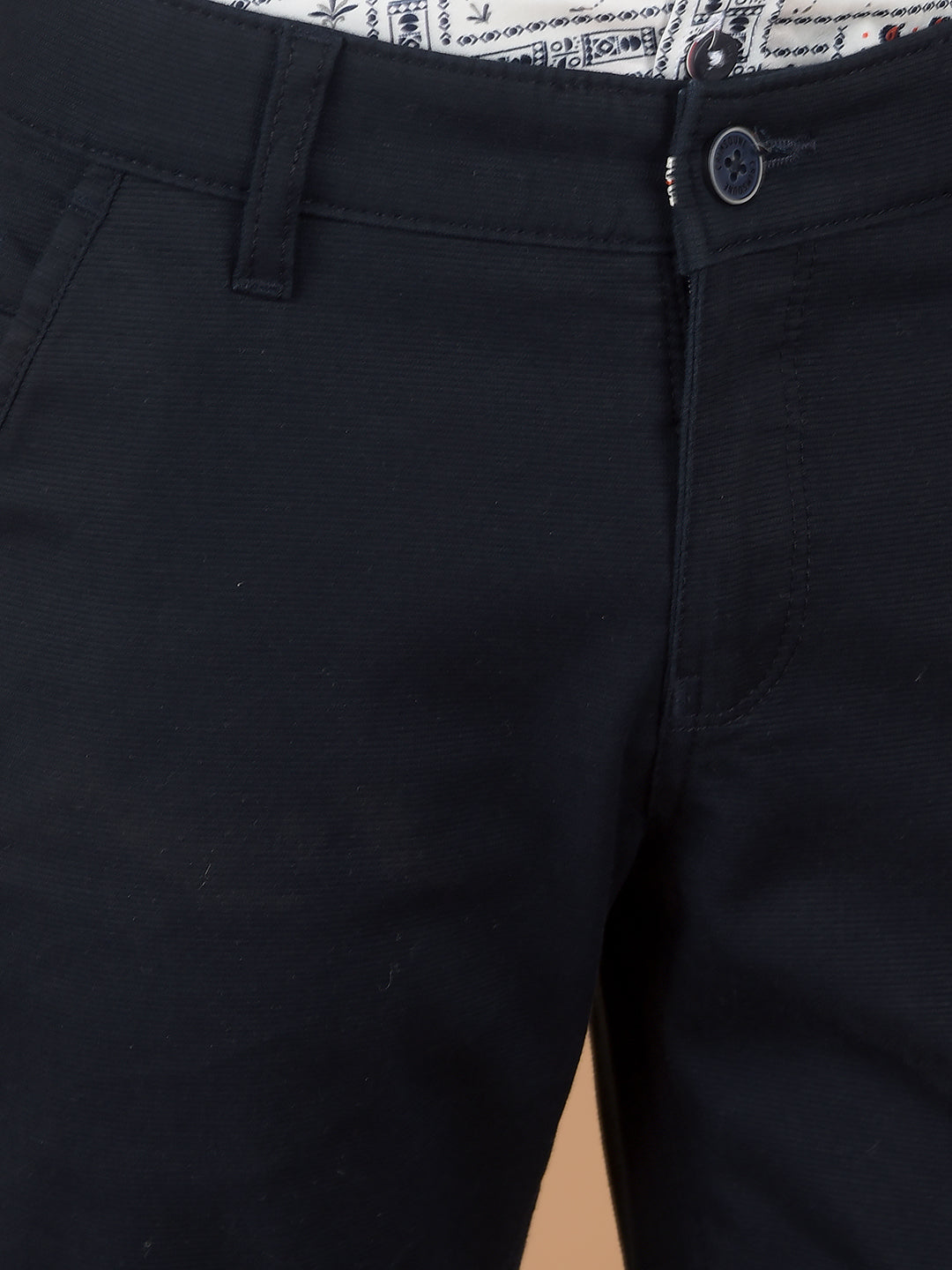 Navy Blue Cotton Trousers-Boys Trousers-Crimsoune Club