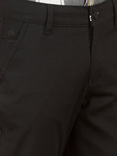 Black Cotton Trousers-Boys Trousers-Crimsoune Club