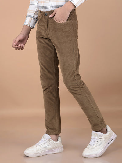 Brown Corduroy Trousers-Boys Trousers-Crimsoune Club