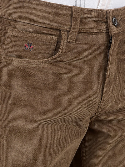 Brown Corduroy Trousers-Boys Trousers-Crimsoune Club