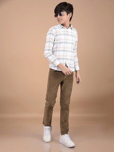 Brown Corduroy Trousers-Boys Trousers-Crimsoune Club