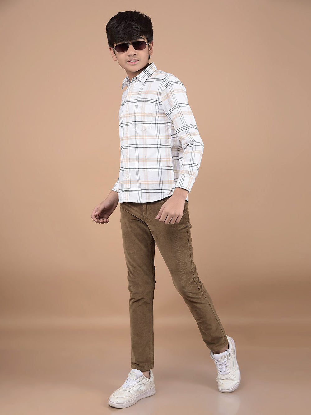 Brown Corduroy Trousers-Boys Trousers-Crimsoune Club