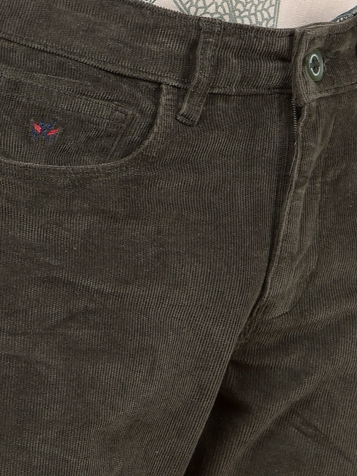 Olive Corduroy Trousers-Boys Trousers-Crimsoune Club