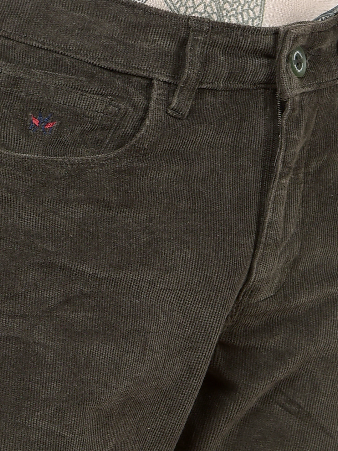 Olive Corduroy Trousers-Boys Trousers-Crimsoune Club