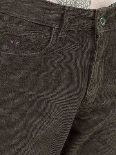 Olive Corduroy Trousers-Boys Trousers-Crimsoune Club