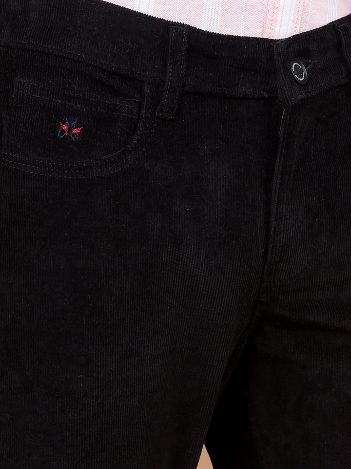 Black Corduroy Trousers-Boys Trousers-Crimsoune Club