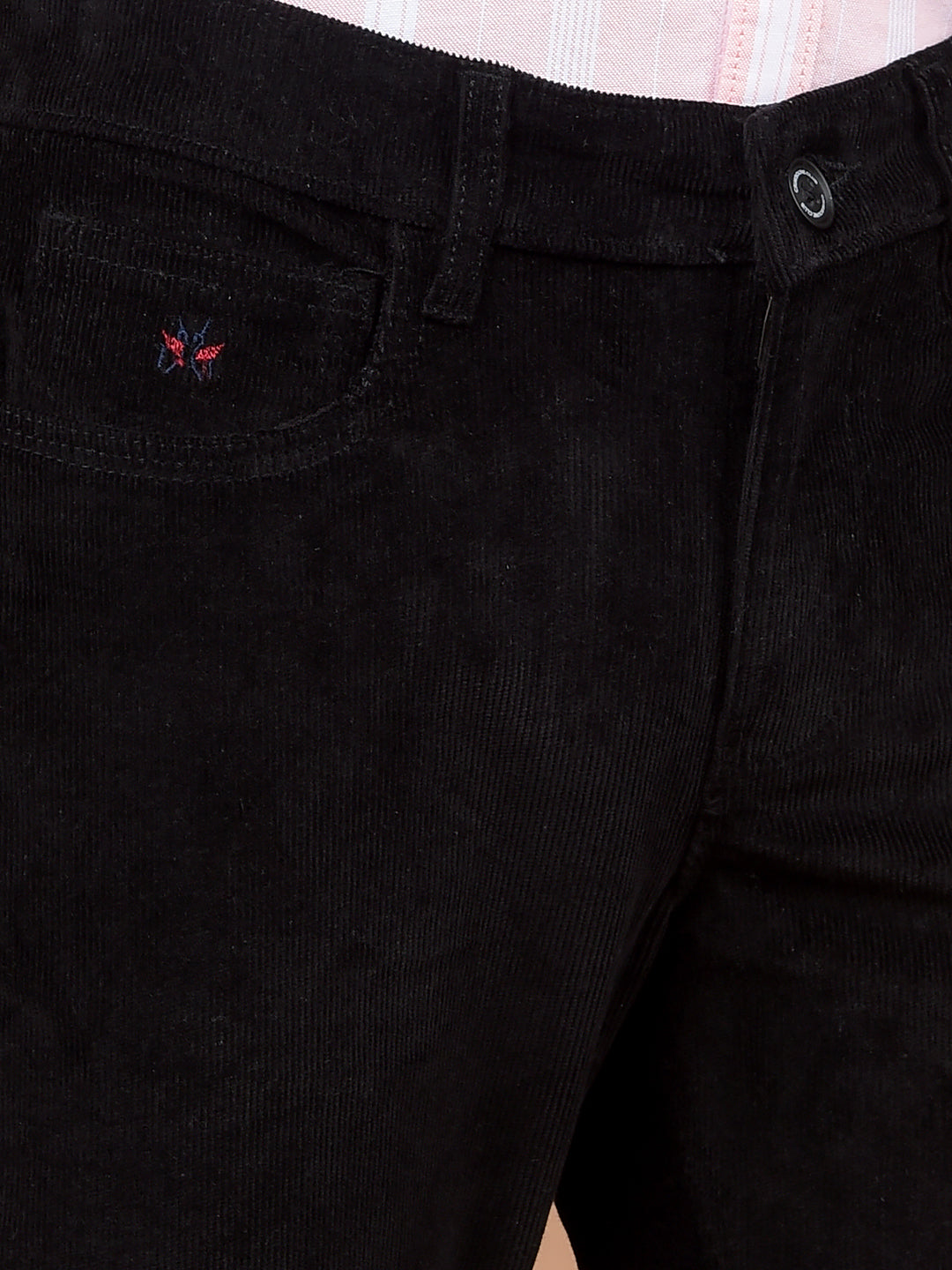 Black Corduroy Trousers-Boys Trousers-Crimsoune Club