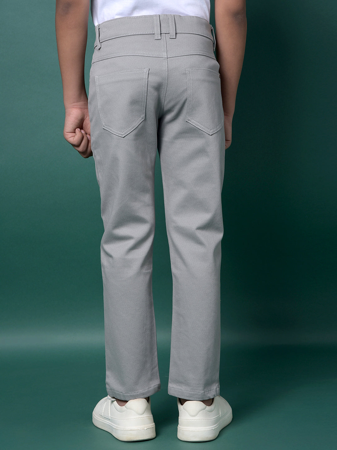 Grey Printed Trousers-Boys Trousers-Crimsoune Club