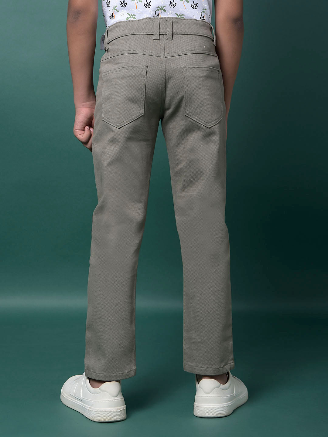 Green Printed Trousers-Boys Trousers-Crimsoune Club