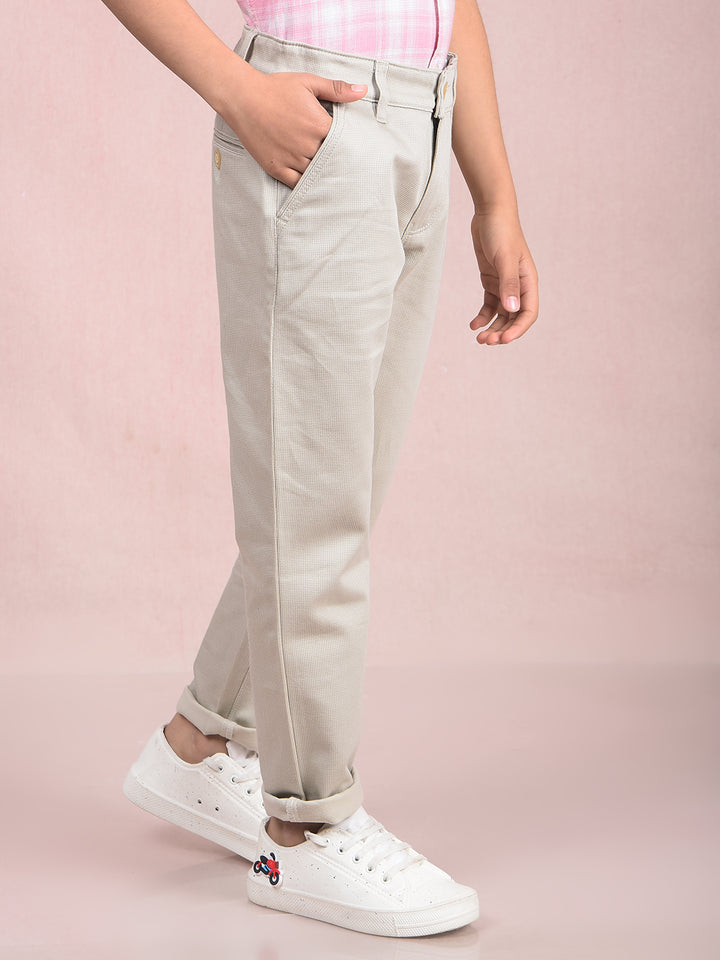 Beige Printed Trousers-Boys Trousers-Crimsoune Club